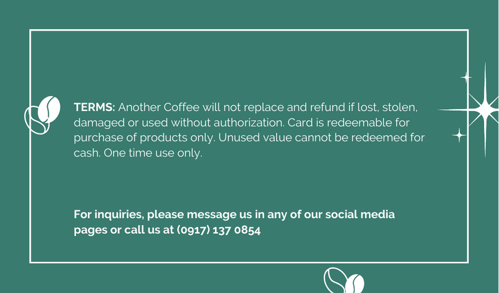 Another Coffee Gift Card